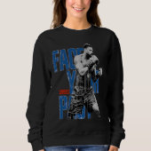 Sweatshirt Adonis Creed Face Your Past blue typography (Devant)
