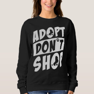 Sweatshirt Adopter Le Poodle Ne Pas Acheter