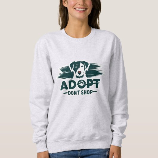 Sweatshirt Adopter ne pas acheter 2 (Devant)