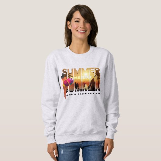 Sweatshirt Adoptez l'été | Femmes (Devant entier)