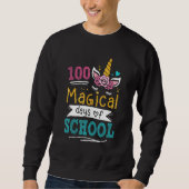 Sweatshirt Adorable 100 Days of Magical Learning School Unico (Devant)