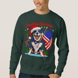 Sweatshirt adorable chien de Noël