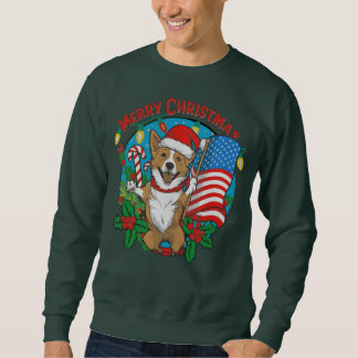 Sweatshirt adorable chien de Noël