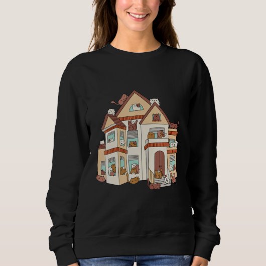 Sweatshirt Adorable House Cats in Cute Poses Cat  Cute Cats (Devant)