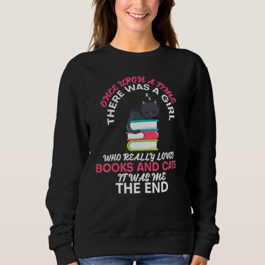 Sweatshirt Adorable Kitten Et Lecture Hommes Femmes (Devant)