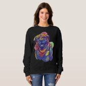 Sweatshirt Adorable Rottweiler Chien Rott Maman Rottie Lover  (Devant entier)