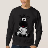Sweatshirt Adorable Zebra Sitting Cute (Devant)
