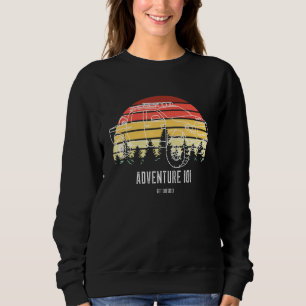 Sweatshirt Adventure 101 Toundra Vintage rétro.