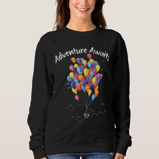Sweatshirt Adventure Attend L'Aéronef À Ballons À Air Chaud (Devant)