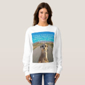 Sweatshirt Adventurous Meerkat Living (Devant entier)