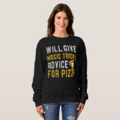 Sweatshirt Advice pour pizza magician (Devant entier)