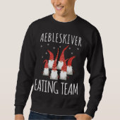 Sweatshirt Aebleskiver Eating Team Gnomes Funny Aebleskiver L (Devant)