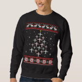 Sweatshirt Aéronef Noël drôle Vilain Jeu de Noël (Devant)