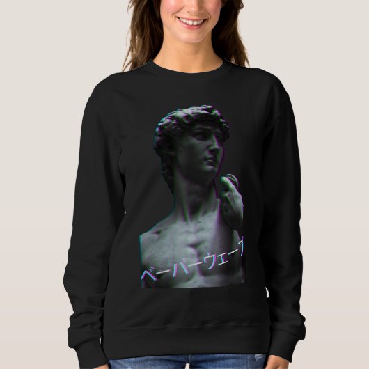 Sweatshirt Aesthetic Art History David of Michelangelo Retro (Devant)