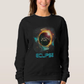 Sweatshirt Aesthetic Colorful Total Solar Eclipse 2024 (Devant)