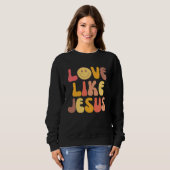 Sweatshirt Aesthetic Groovy tees Aesthetic Groovy, christian (Devant entier)