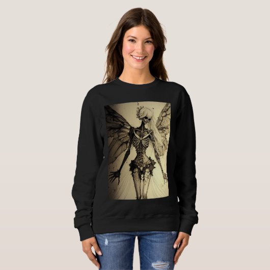 Sweatshirt Aesthetic Grunge Fairycore Butterfly Gothic Horror (Devant entier)