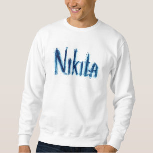 Sweatshirt Aesthetic "Nikita" Écriture Personnalisée - Custo