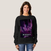 Sweatshirt Aesthetic Style Vaporwave Japan 80s Meme Sad Glitc (Devant entier)