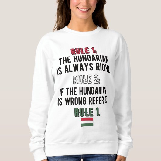 Sweatshirt Affarian Roots Hungary Flag Affarian Heritage (Devant)