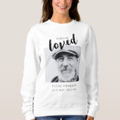 Sweatshirt Affiche de bienvenue funéraire du panneau commémor (Devant)