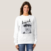 Sweatshirt Affiche de bienvenue funéraire du panneau commémor (Devant entier)
