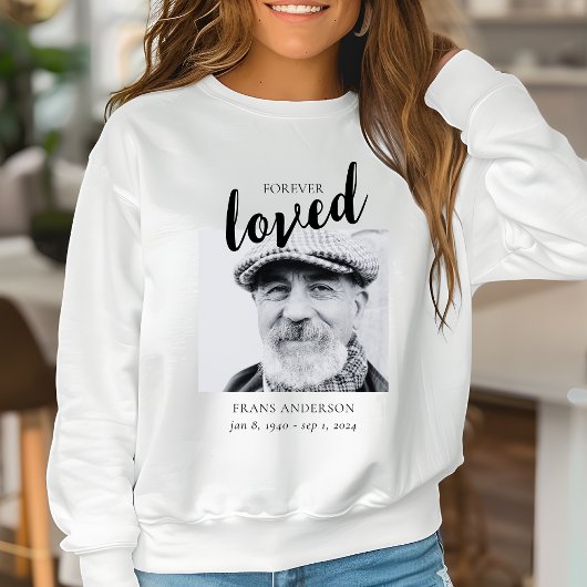 Sweatshirt Affiche de bienvenue funéraire du panneau commémor