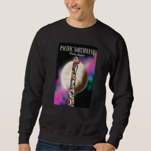 Sweatshirt Affiche de voyage du Nord-Ouest du Pacifique