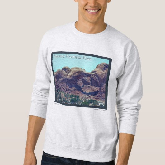 Sweatshirt Affiche du parc national Arches (Devant)