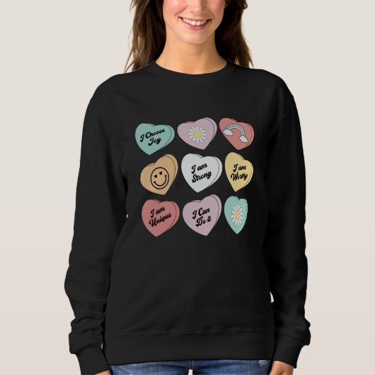 Sweatshirt Affirmations positives de la Saint-Valentin une co (Devant)