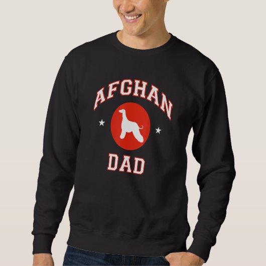 Sweatshirt Afghan Hound Papa (Devant)