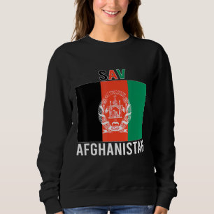 Sweatshirt Afghanistan Drapeau gratuit Afghanistan Sauvez Kab