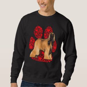 Sweatshirt Afghanistan Hound Valentines Jour Chien Love Paw