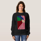 Sweatshirt African American Flag Pan African Black Liberation (Devant entier)