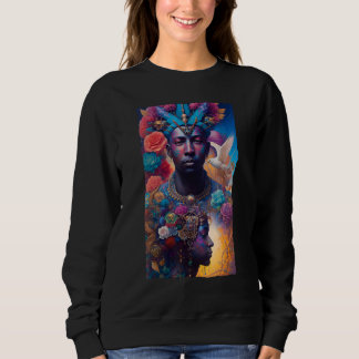 Sweatshirt African American Man and Woman Mystical Fantasy AI