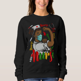 Sweatshirt African American Nurse Black History Month Pride B