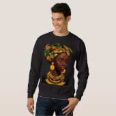 Sweatshirt African Girl International Day Against Racial Disc (Devant entier)