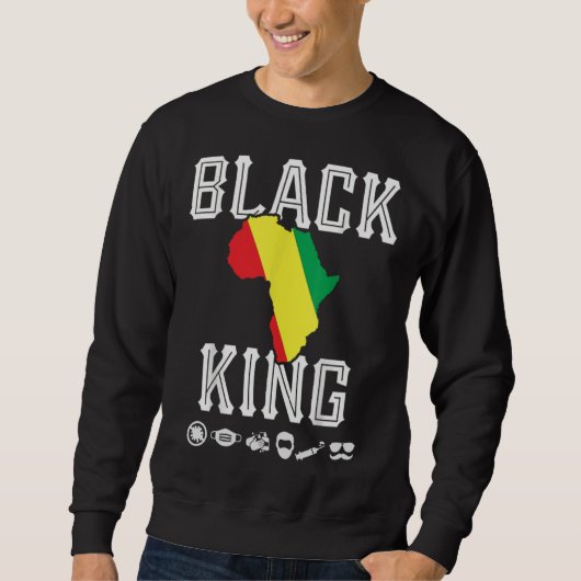 Sweatshirt African Pride American Celebration  Fathers Day Gr (Devant)