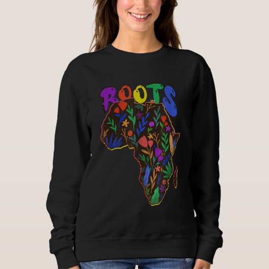 Sweatshirt African Roots - I'm Black History - Melanin Africa (Devant)