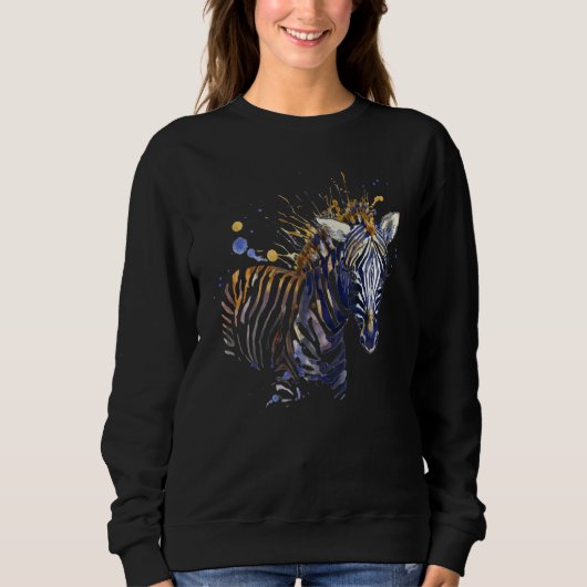 Sweatshirt African Zebra Graphic (Devant)