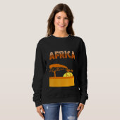Sweatshirt Afrique Safari Wild Animals Cute Novelty 10 (Devant entier)