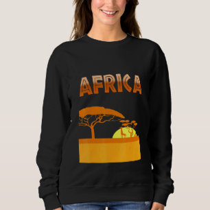 Sweatshirt Afrique Safari Wild Animals Cute Novelty 10