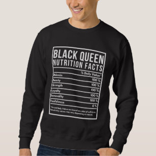 Sweatshirt Afro-Américain Black Queen Nutrition Facts - Bla