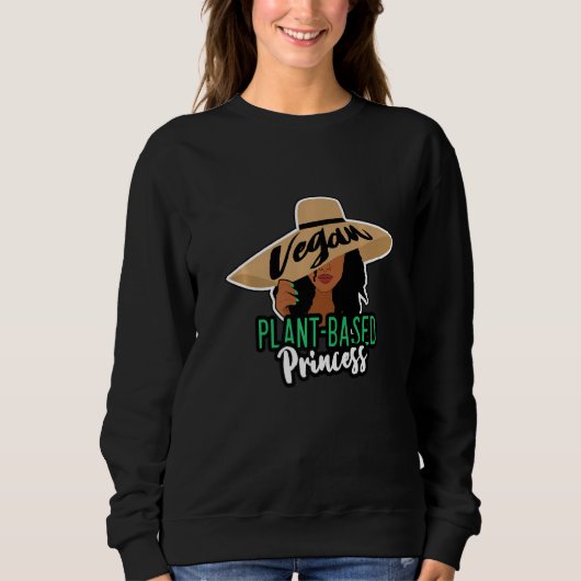 Sweatshirt Afro-Américain Plante Basé Princesse Noire (Devant)
