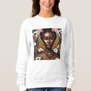 Sweatshirt Afro-Américaine Beauté IA Art