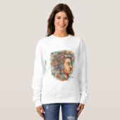Sweatshirt Afro Boho Queen - Artiste coloré (Devant entier)