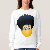 sweatshirt afro emoji femmes (Devant)