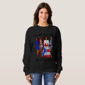 Sweatshirt Afro Latina Motivationnelle Inspiration Puerto Ric (Devant entier)