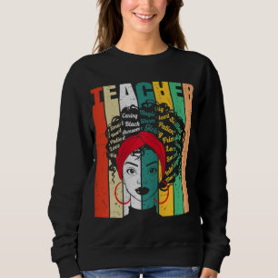 Sweatshirt Afro Love Melanin Africaine Américaine Femmes Thé 