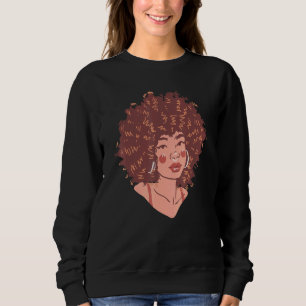 Sweatshirt Afro Natural Black Hair Pride 1